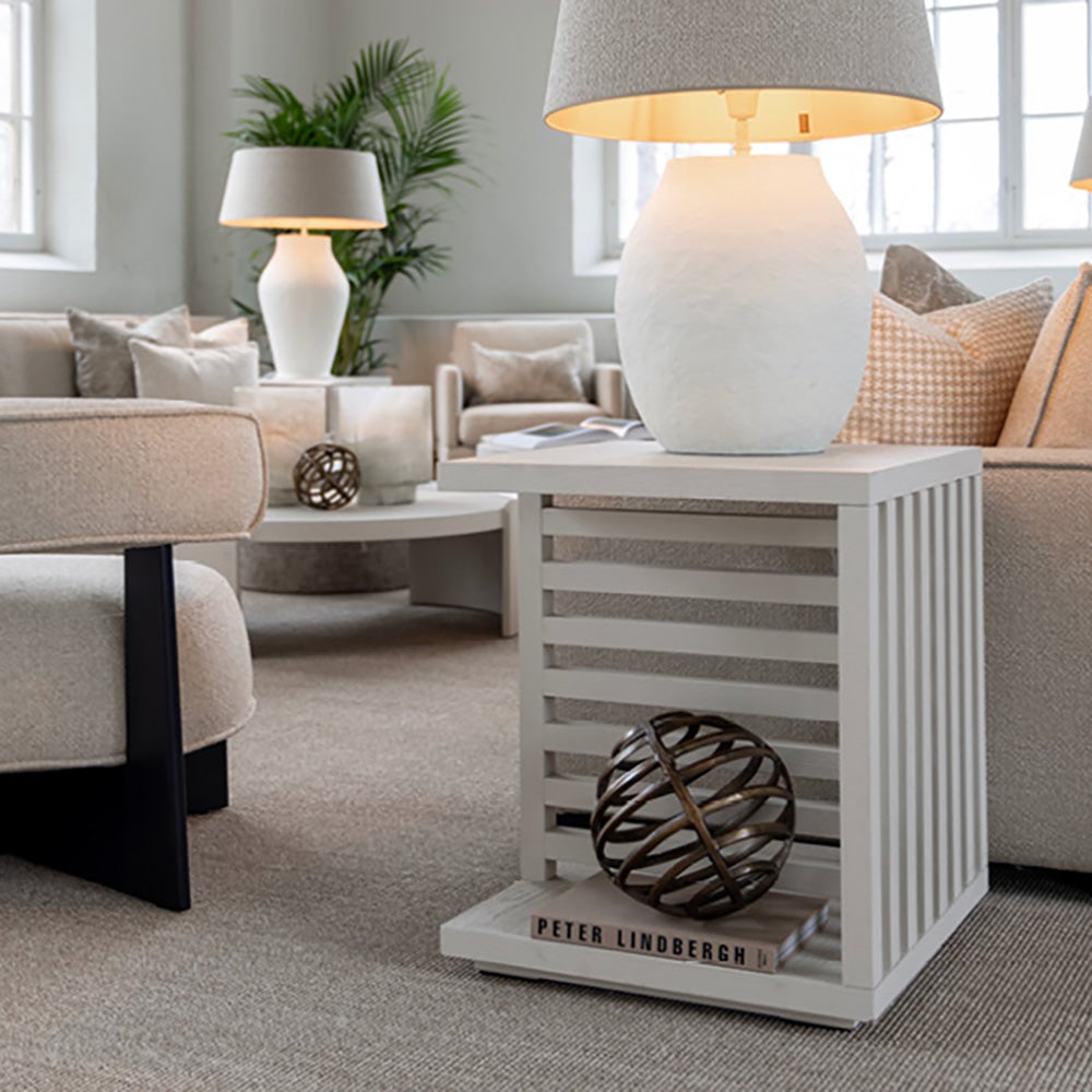 KANE sidobord-Ivory mist