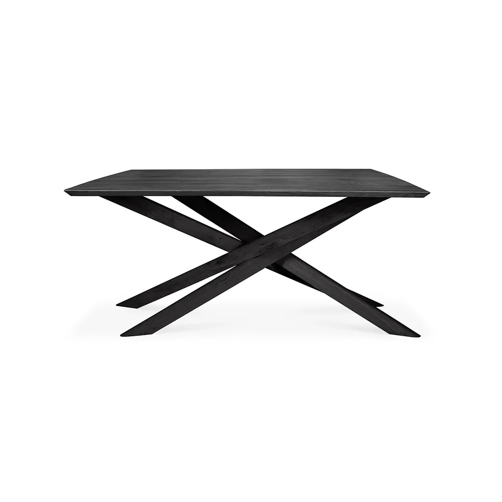 Mikado Matbord 106x203 cm Svart Ek