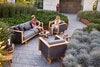 Angle Loungefåtölj Teak Inkl Grå Air Touch Dynset 