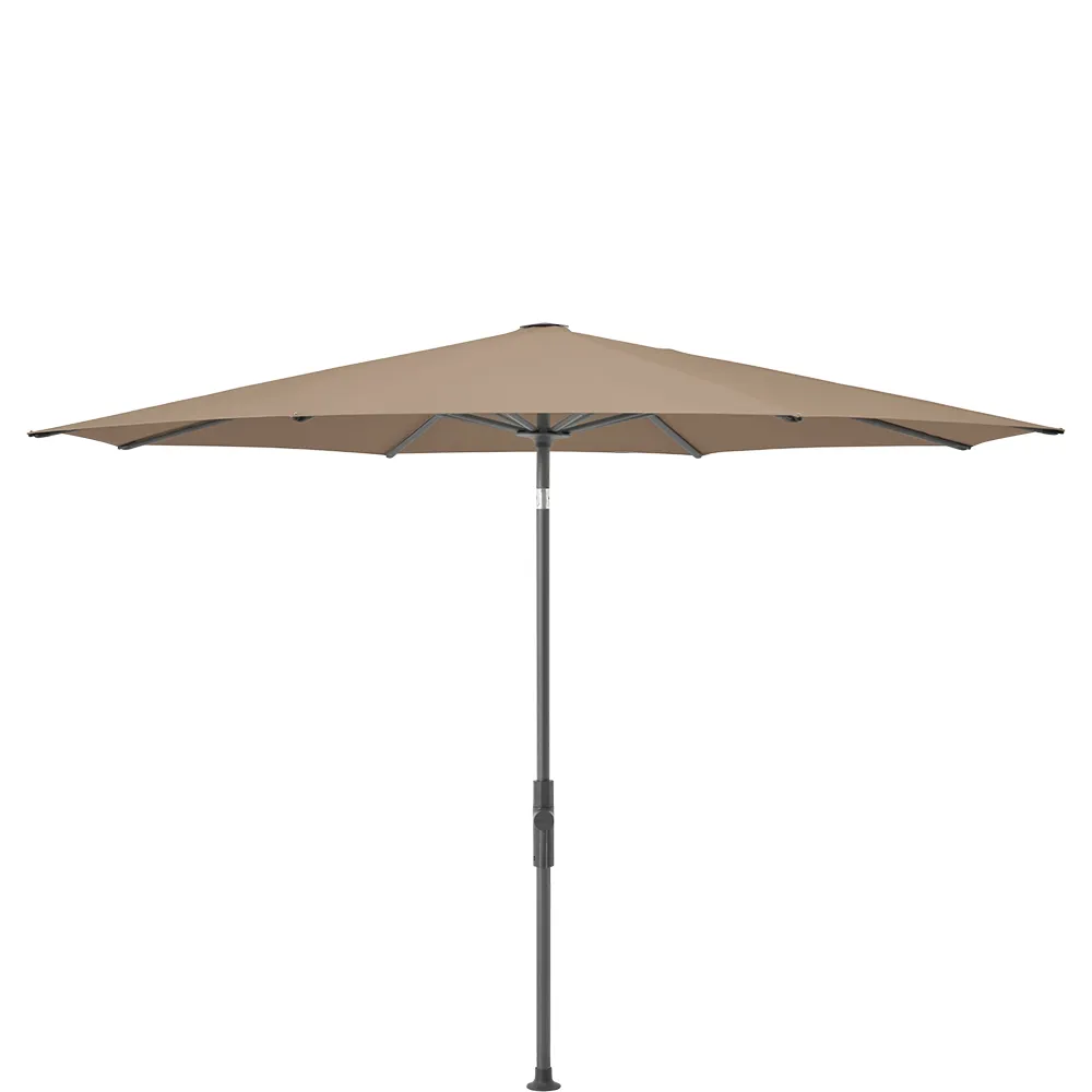 Glatz Twist parasoll 300 cm anthracite Kat.5 650 Camel