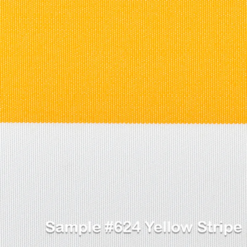 Fortello 300x300 cm parasoll alu Cat.5 624 Yellow Stripe