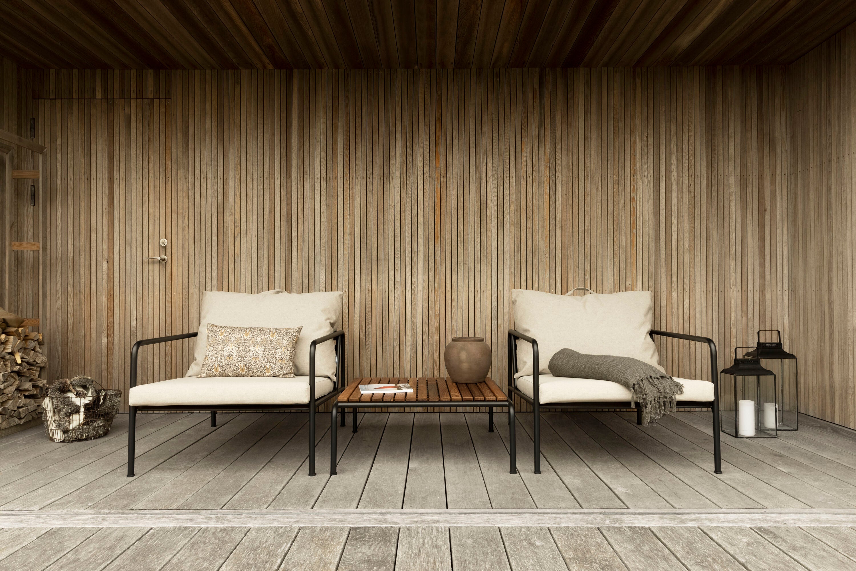 Avon 2-sits soffa Slate/White