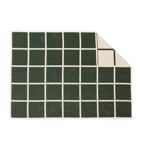 Vävd filt i lammull Criss Leaf