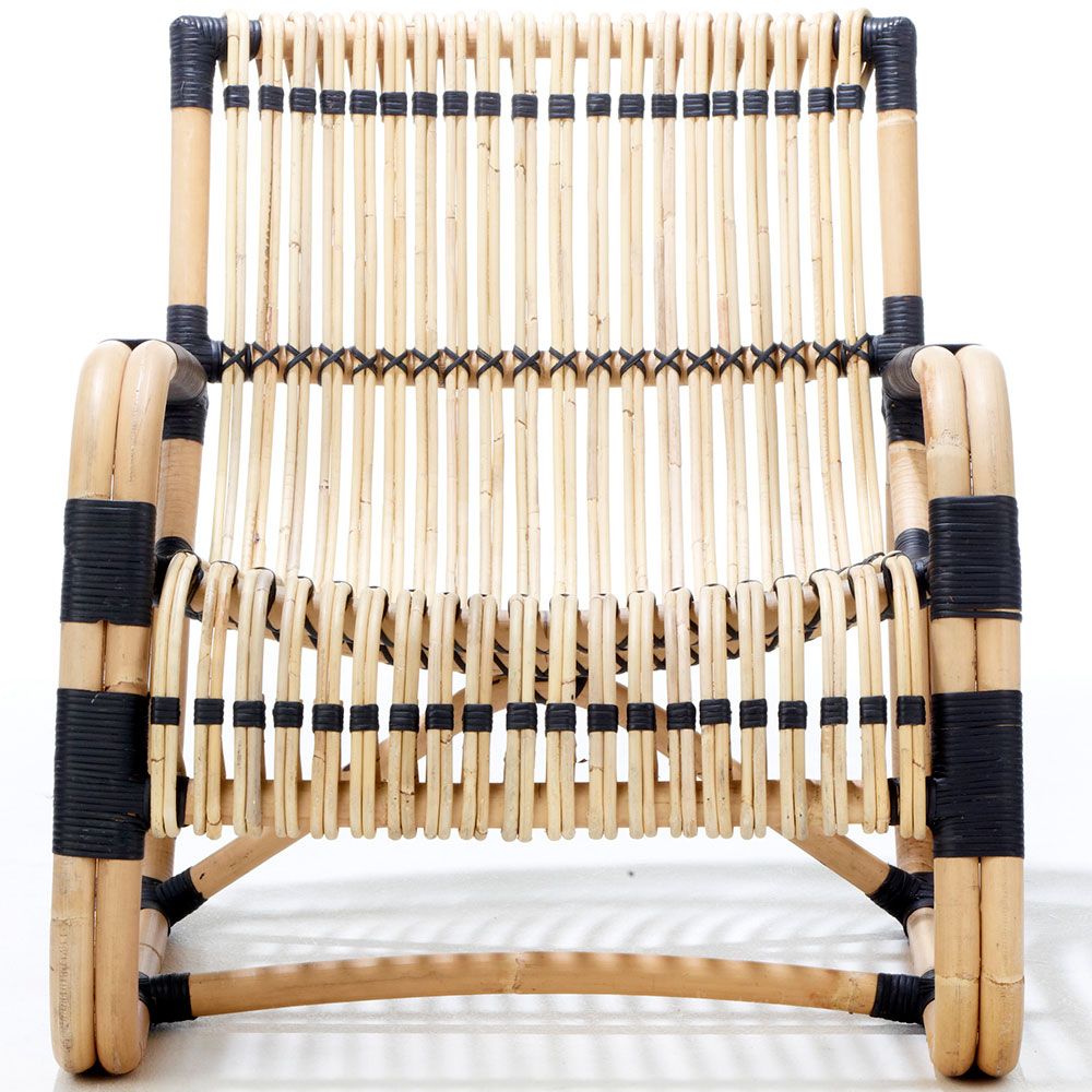 Curve loungefåtölj Svart/Natur