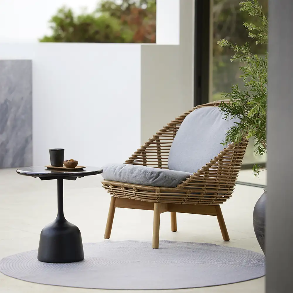 Hive loungestol m/teak ben Natural, Weave