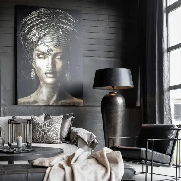 Väggdekor Glamour girl sepia 80x120 cm