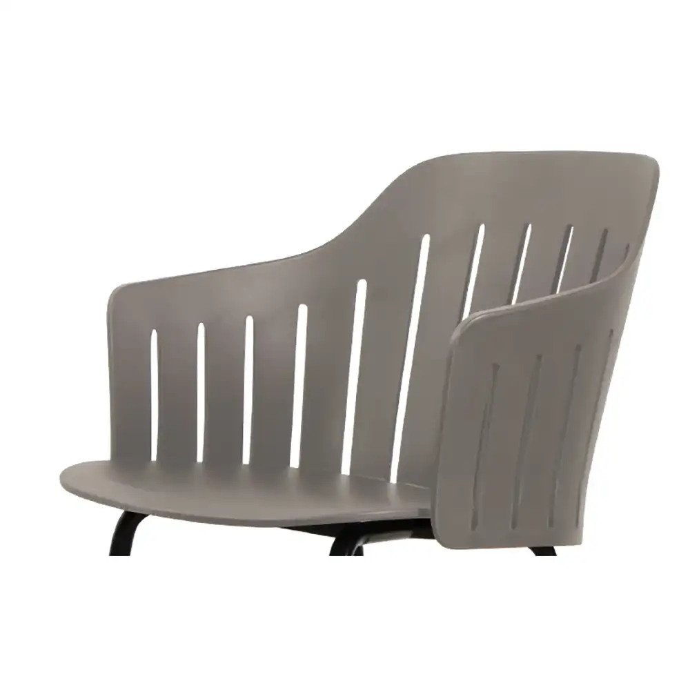 Produktfoto för Cane-Line, Choice stol skal INDOOR/OUTDOOR Taupe, 100% recycled Polypropylen