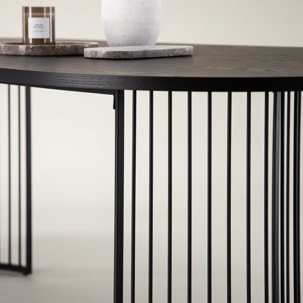 Hamneskär matbord 110x220 cm Svart