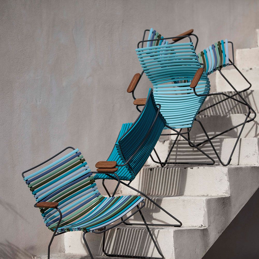 Click positionsstol duvblå