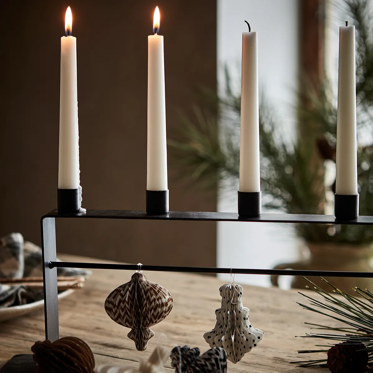 Ljusstake Thomas Svart