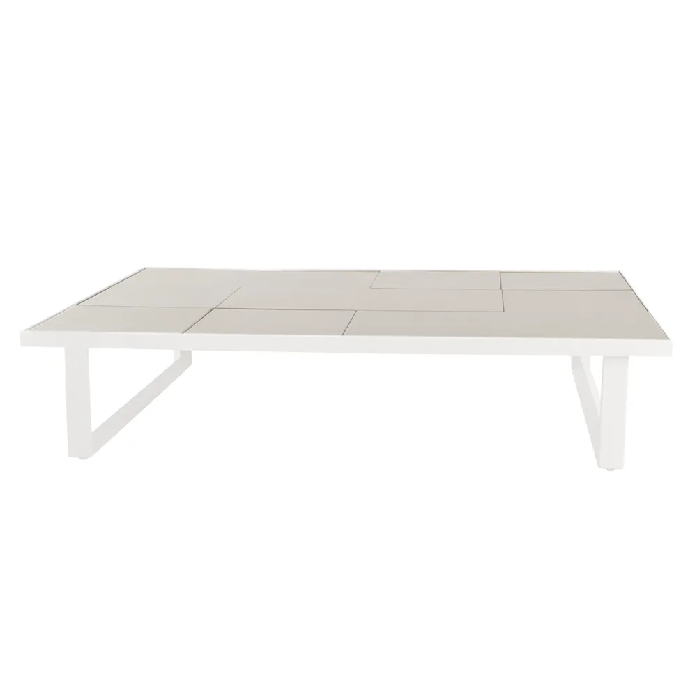 Bordsskiva 120x70 cm komplett kakelset t/bord Sand, lavasten glaserad