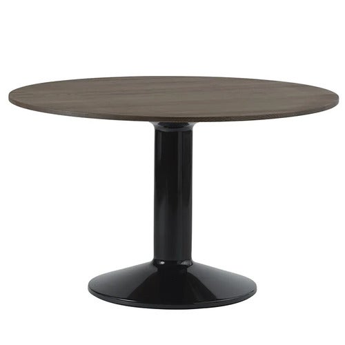 Midst matbord 120 cm - Dark Oiled Oak Black