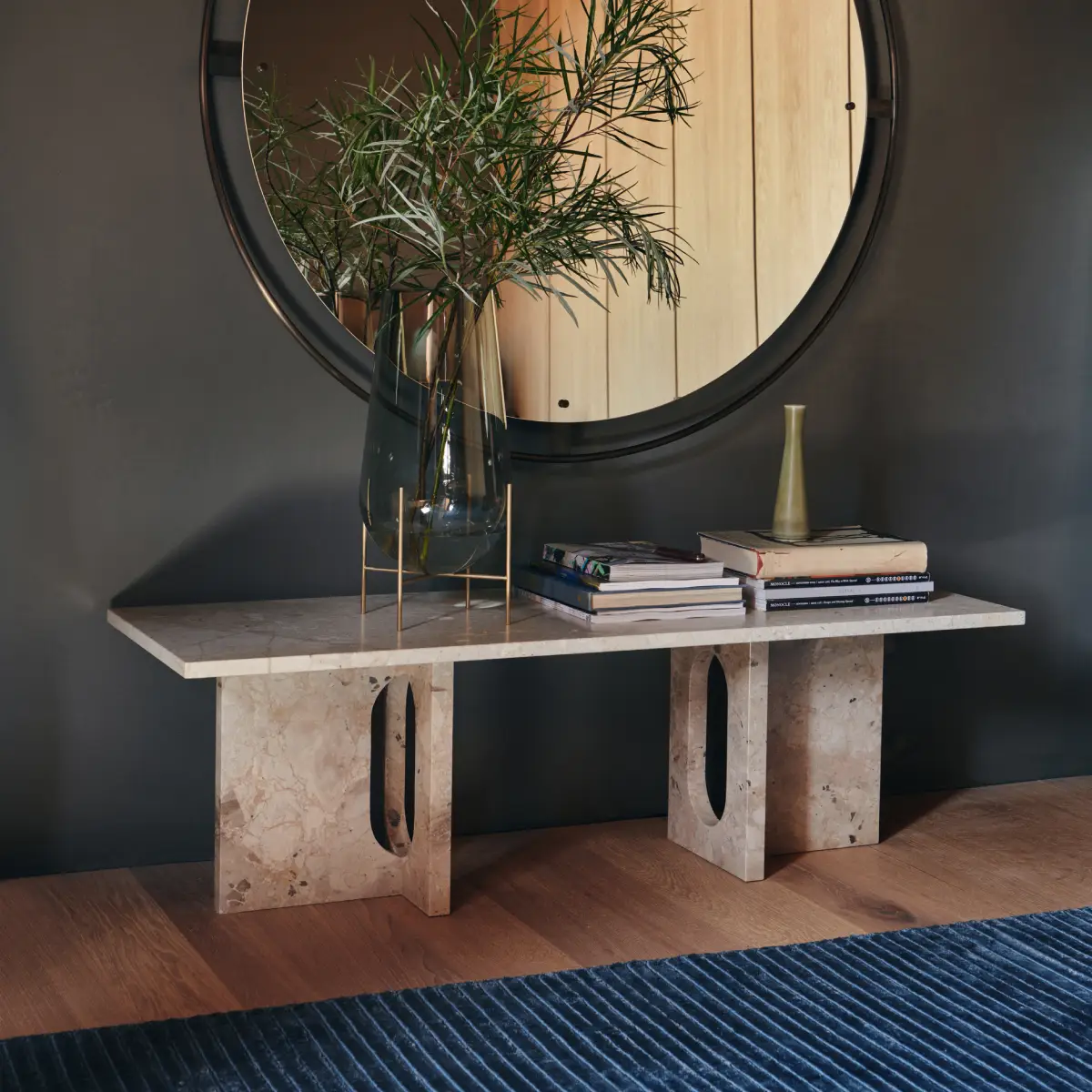 Houkime Matta 170 x 240 cm - Midnight blue