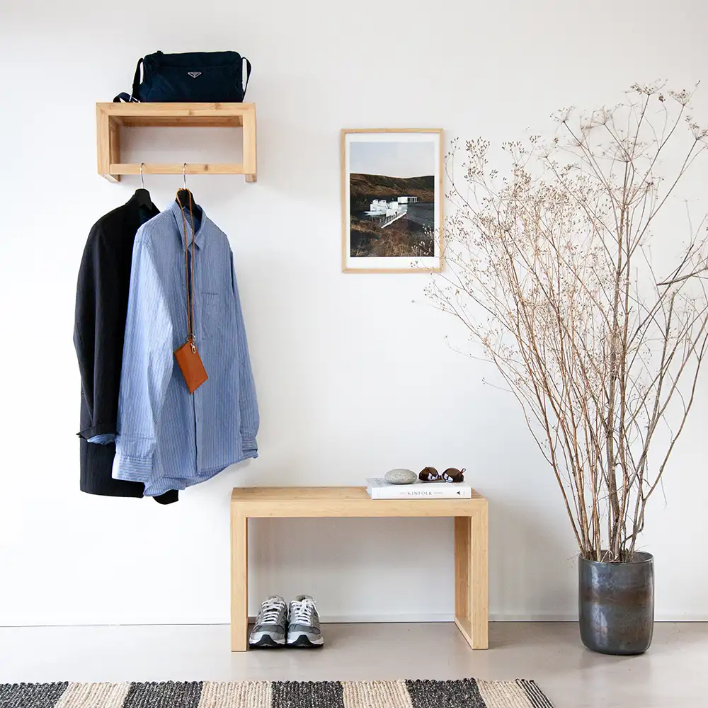 Rib Bänk 73 cm Bambu