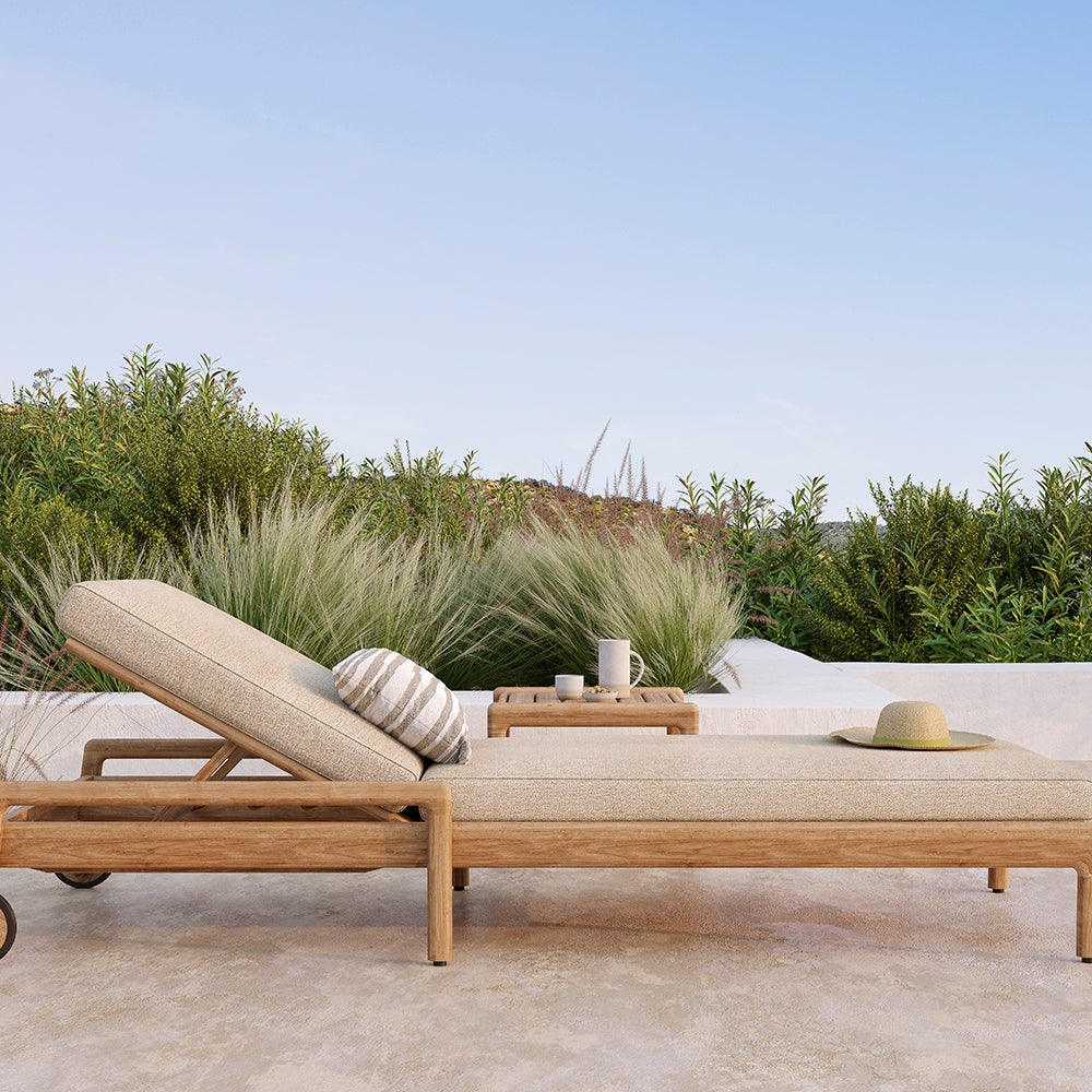 Jack Solsäng Teak/Natural 