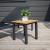 Mexico sidobord svart/teak