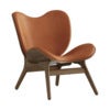 A Conversation Piece Loungestol Dark Oak/Hope Leather Cognac