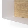 U shelf 70x15 cm ek/vit metall