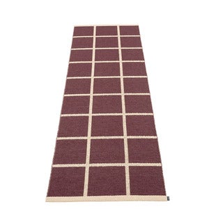 Vävd Matta Criss Burgundy 70x225 cm
