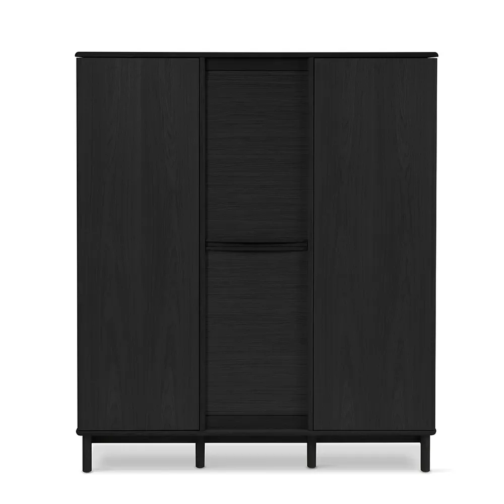 SM546 Hög Skänk Svart lackad ek