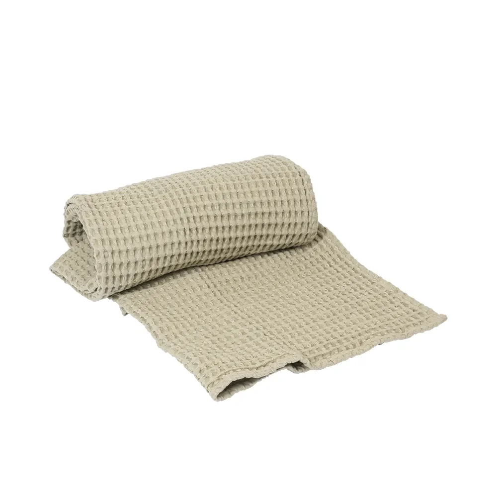 Badhandduk i Ekologisk Bomull Light Celedon