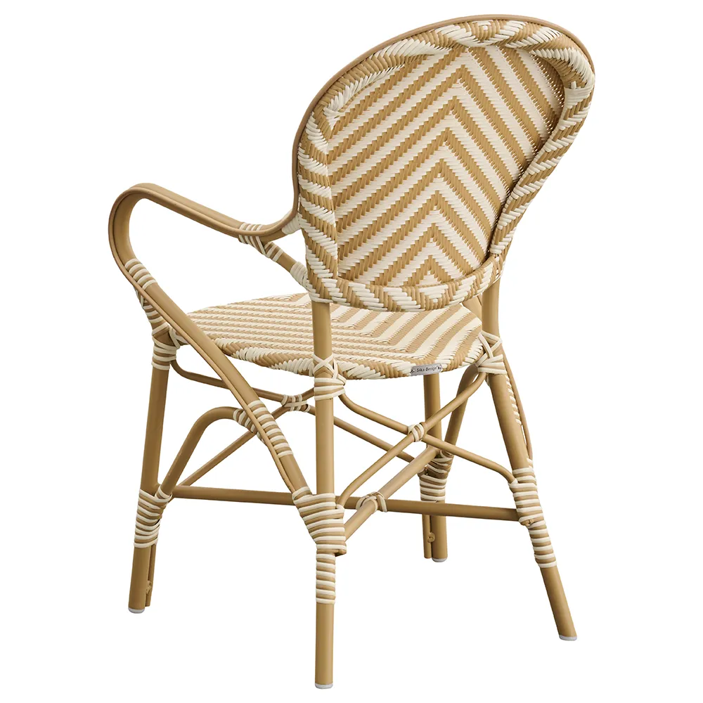 Isabell outdoor karmstol ivory/honey