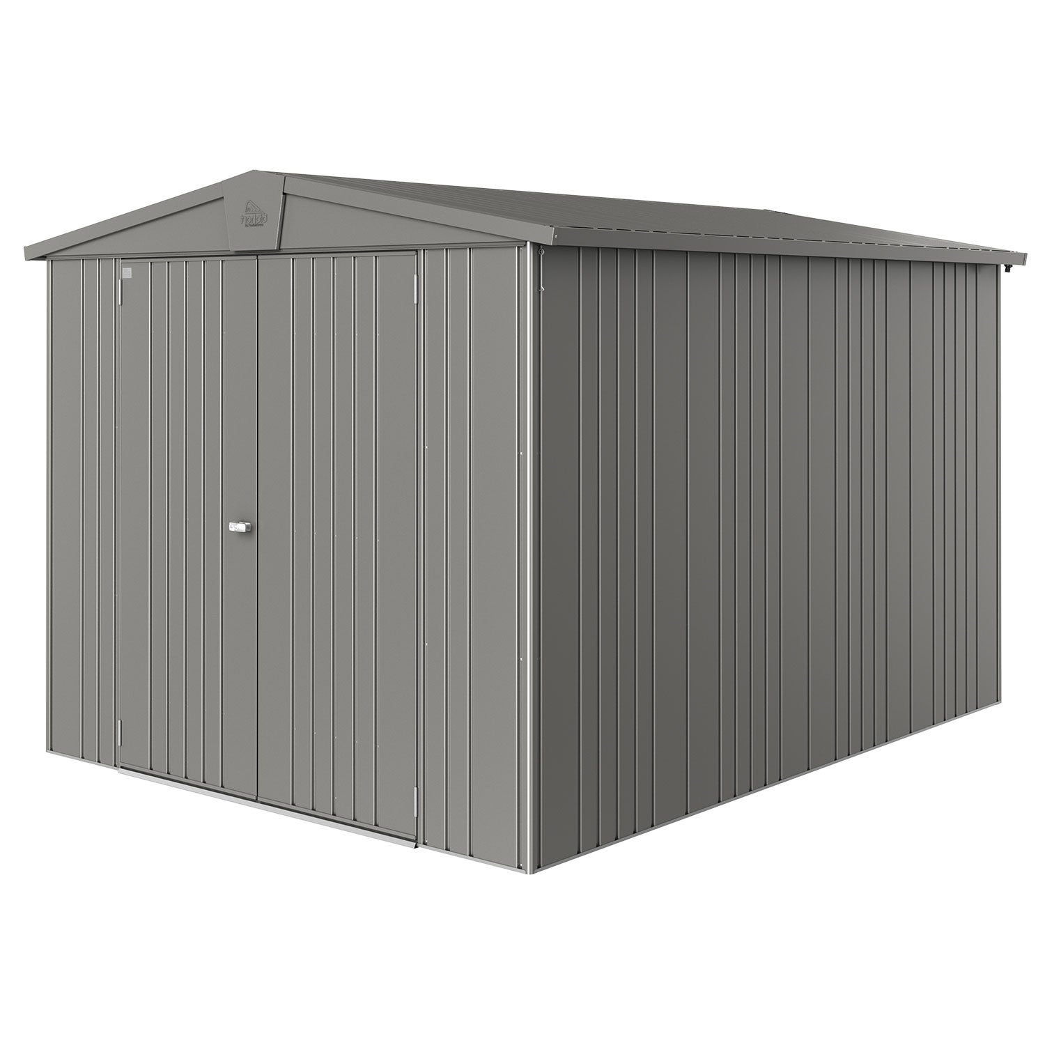 Europa trädgårdsskjul storlek 6 metallic kvarts-grå