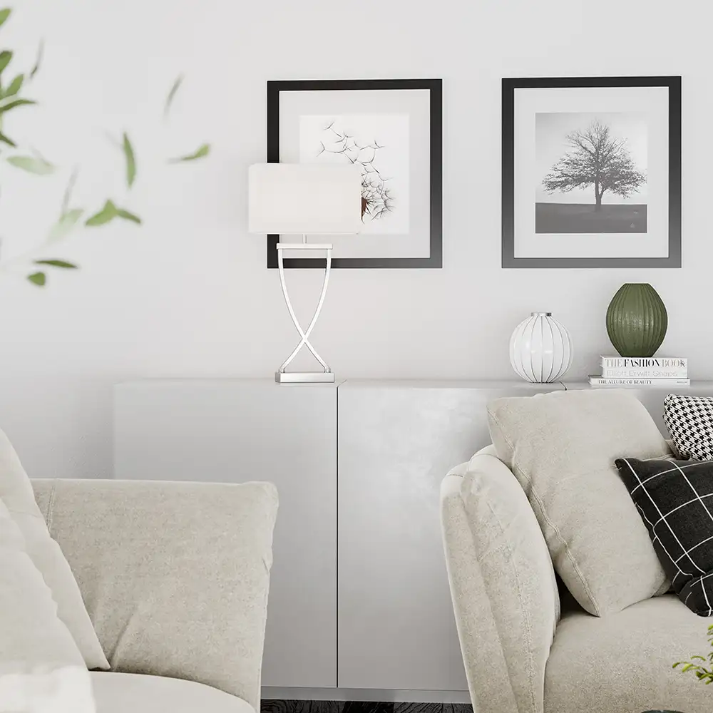 Omega Bordslampa Krom