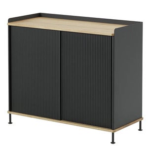 Enfold Sideboard 100 x 45 cm  - Oiled oak Anthracite Black