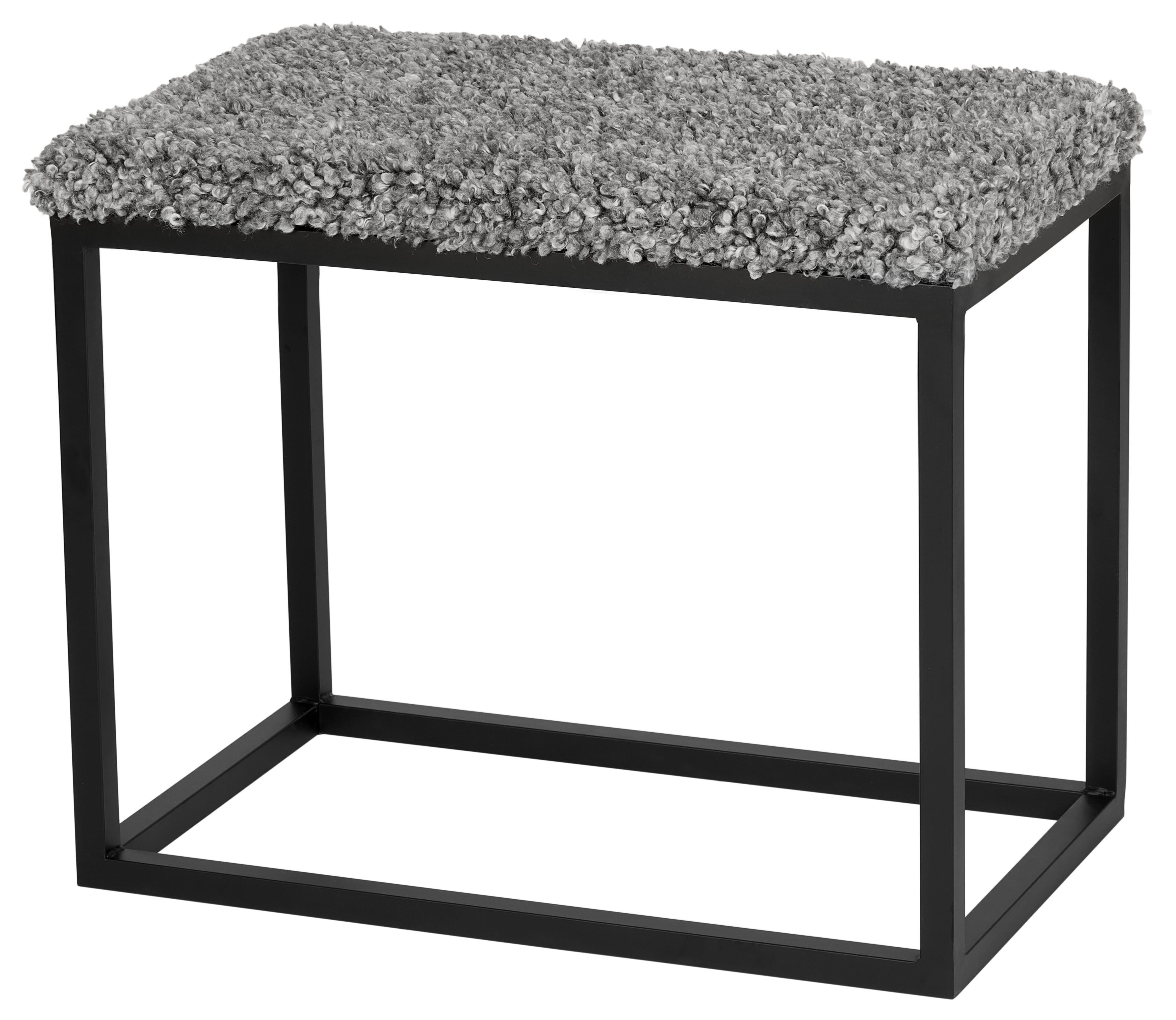 Palle Bänk 60x35 cm Stone/Black