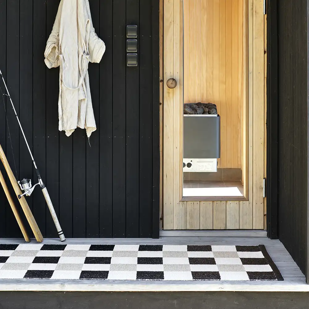 Pix matta 70x160 cm Black/Vanilla/Beige 