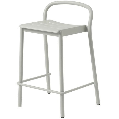 Linear Steel Låg Barstol Grey 
