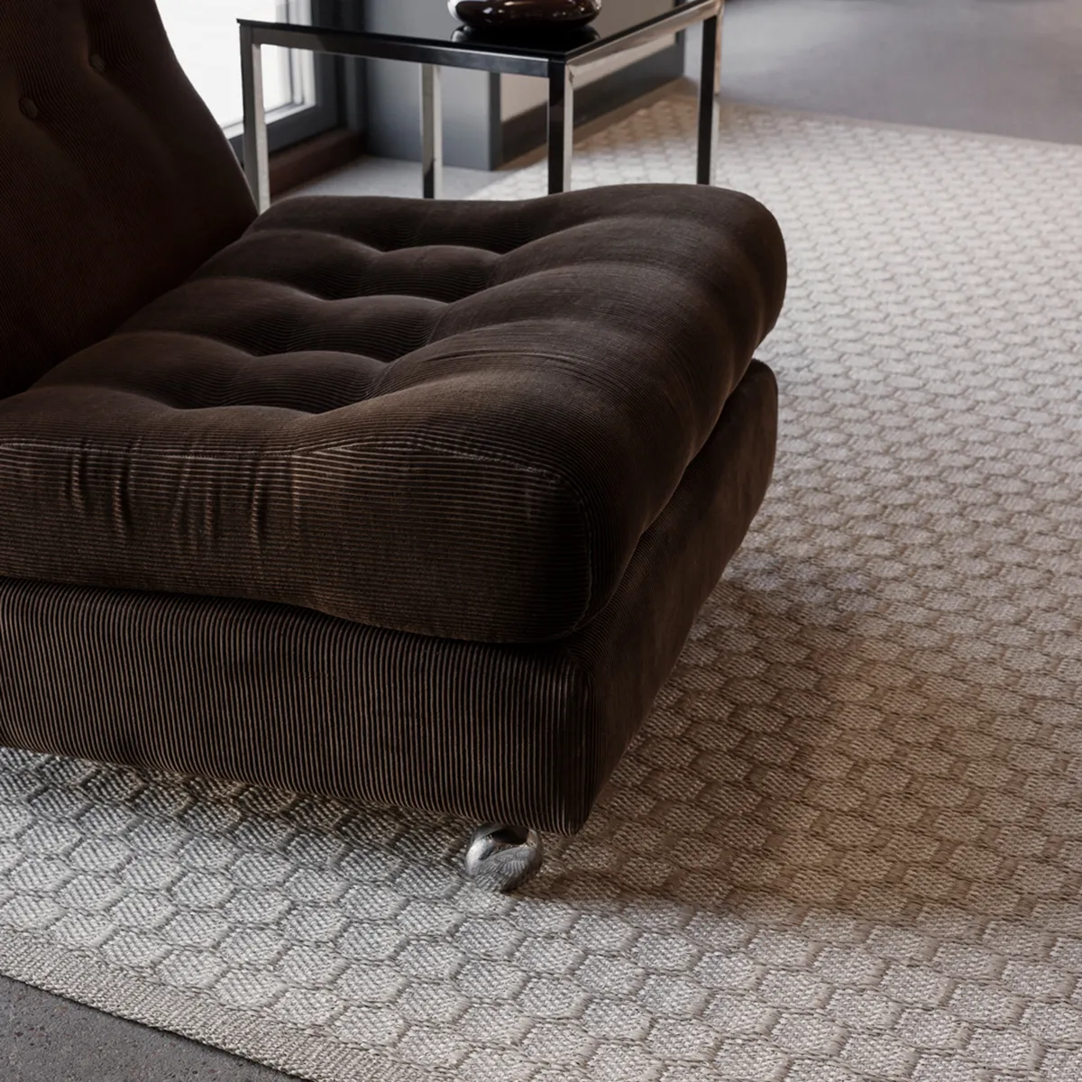Vändbar Plastmatta MIMI Beige/Vanilla 180 x 260 cm