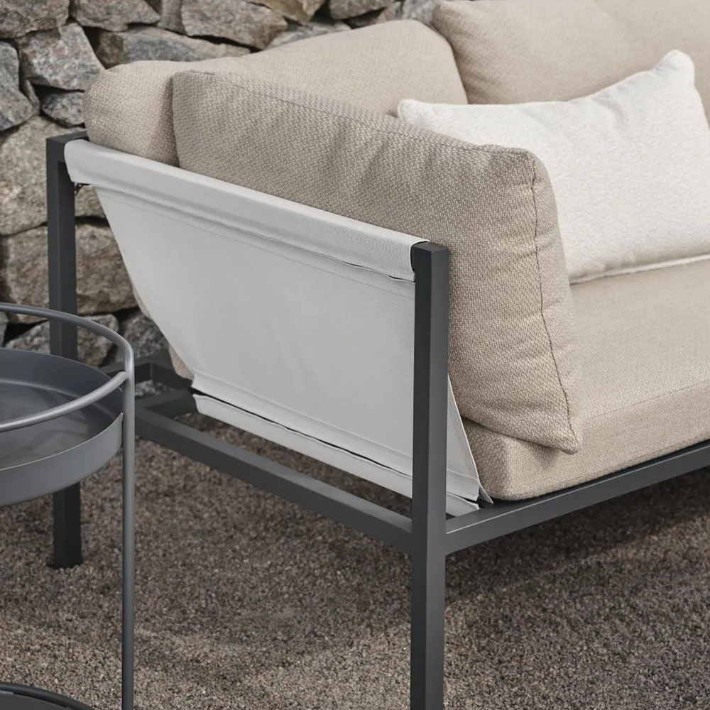 Allie Hörnsoffa Barley/Anthracite