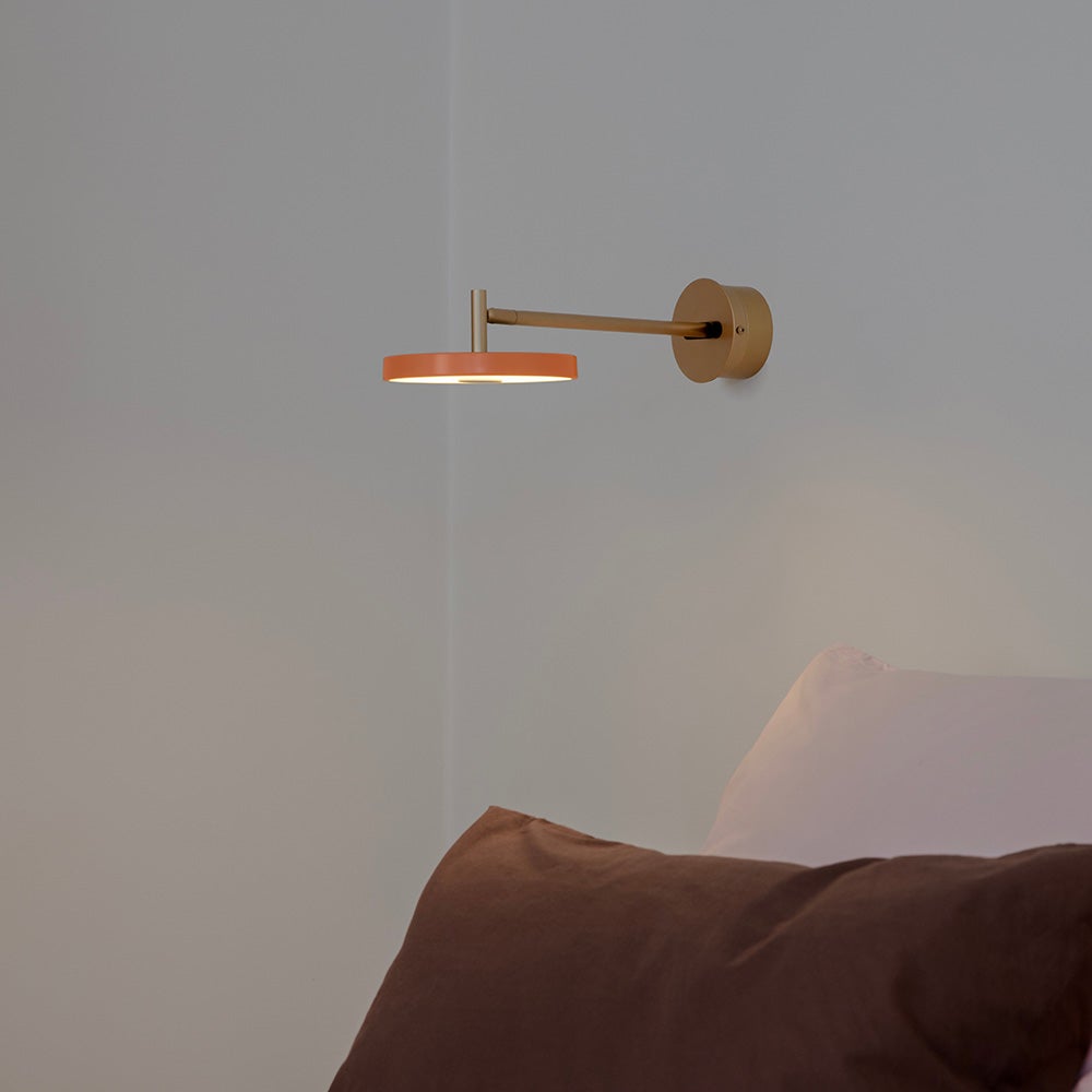 Asteria Wall Long Vägglampa Ø15 cm Nuance Orange