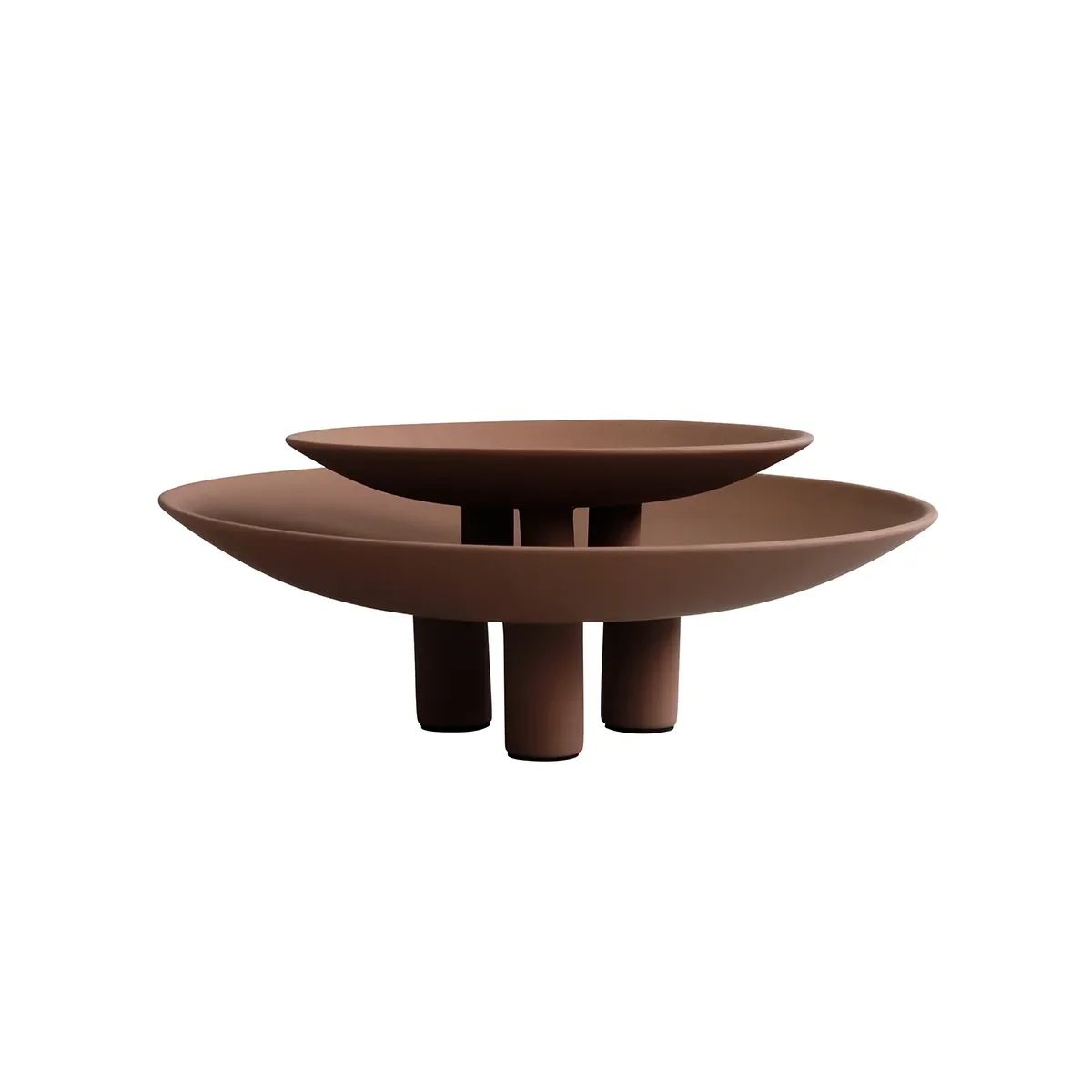 Handmålad dekorationsfat Duck Big Almond Ø 45 cm