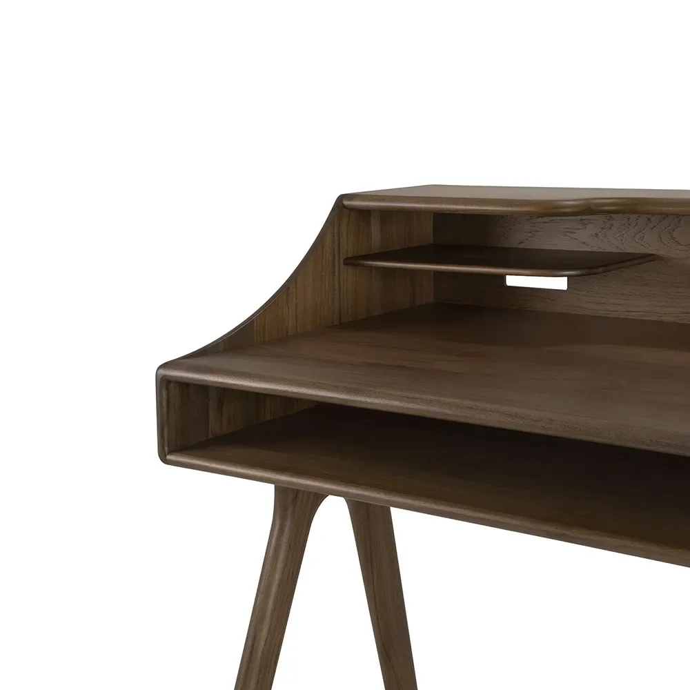 Skrivbord i teak Flow Wild Brown
