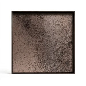 Aged spegelbricka  bronze 51x51 cm
