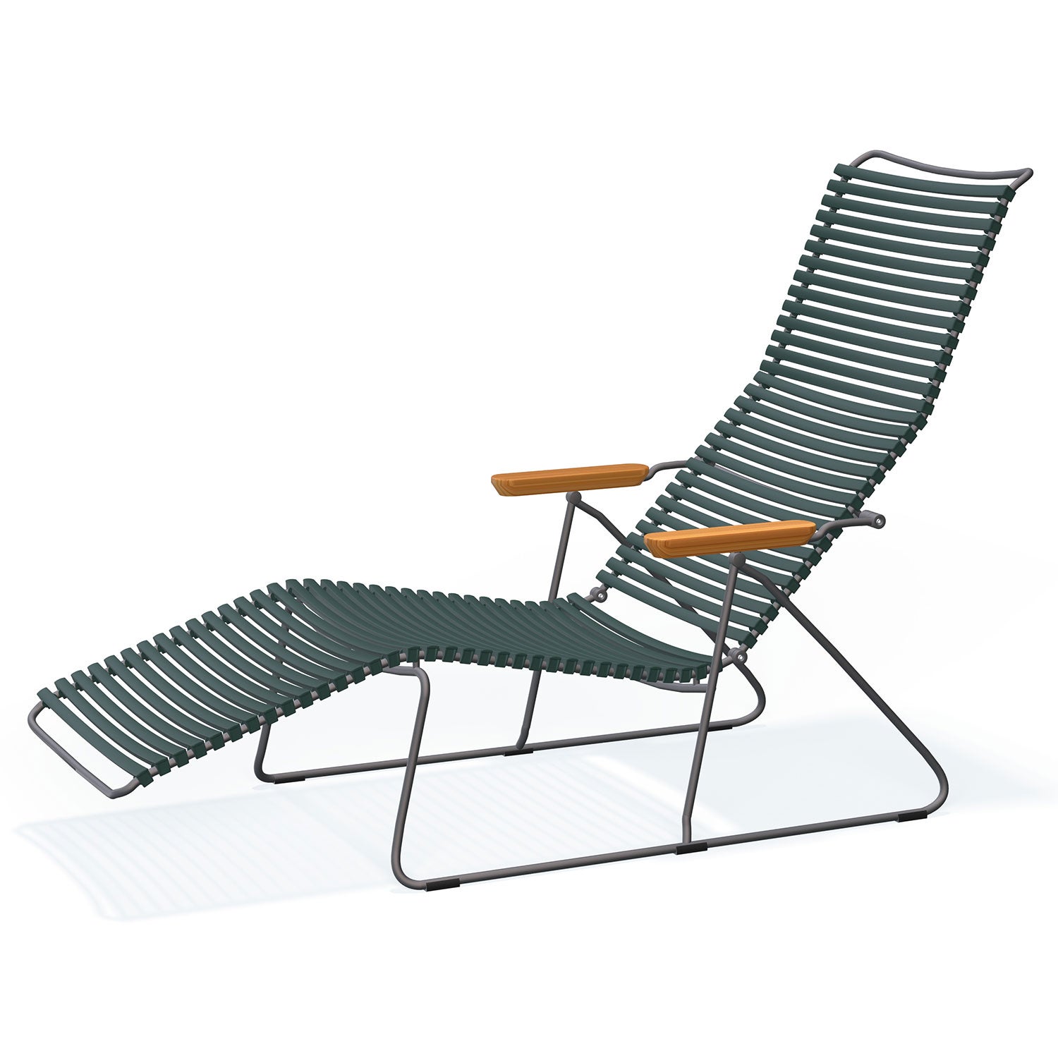 Click solsäng pine green/grey bamboo 