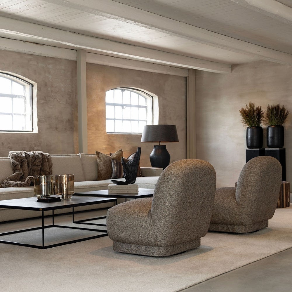 Baxter snurrbar loungefåtölj Viva brown