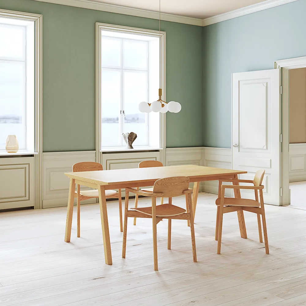 SM140 Matbord 100x174 cm Massiv Ek Naturoljad