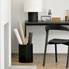 Roller Max papperskorg svartlackad mahogny