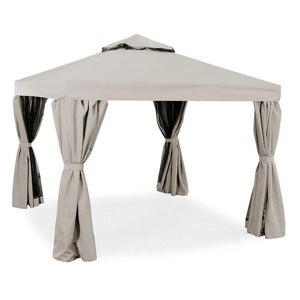 Luxor paviljong 300x300 cm sand aluminium 