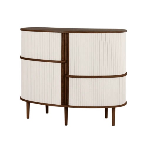 Audacious Highboard Skåp Mörk Ek/White Sands