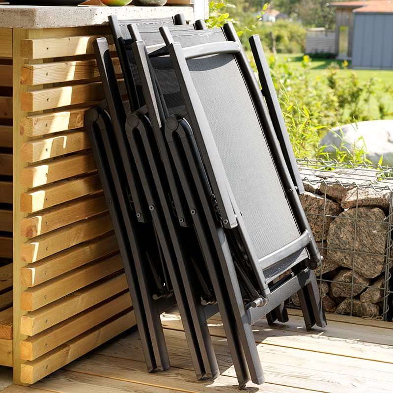 Rana positionsfåtölj svart / svart 