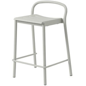 Linear Steel Låg Barstol Grey 