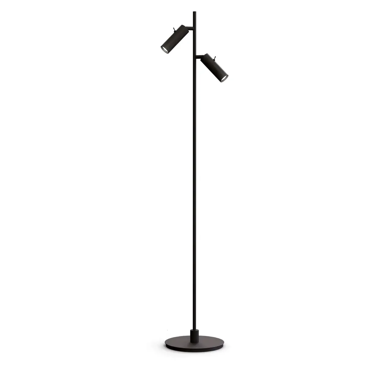 Golvlampa Pipeline dubbel Ø19,9xH132,6 cm Metall Mattsvart