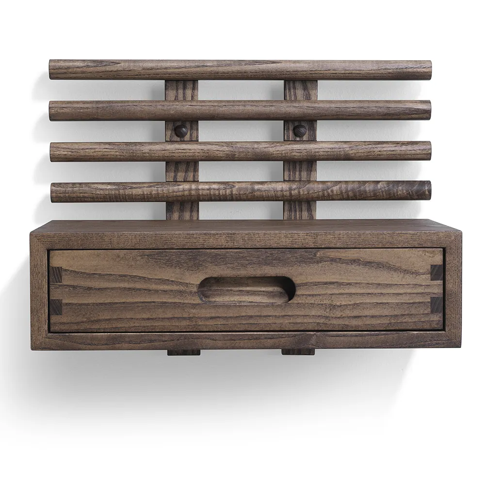 Zana Sängbord med låda Brunoljad Ask