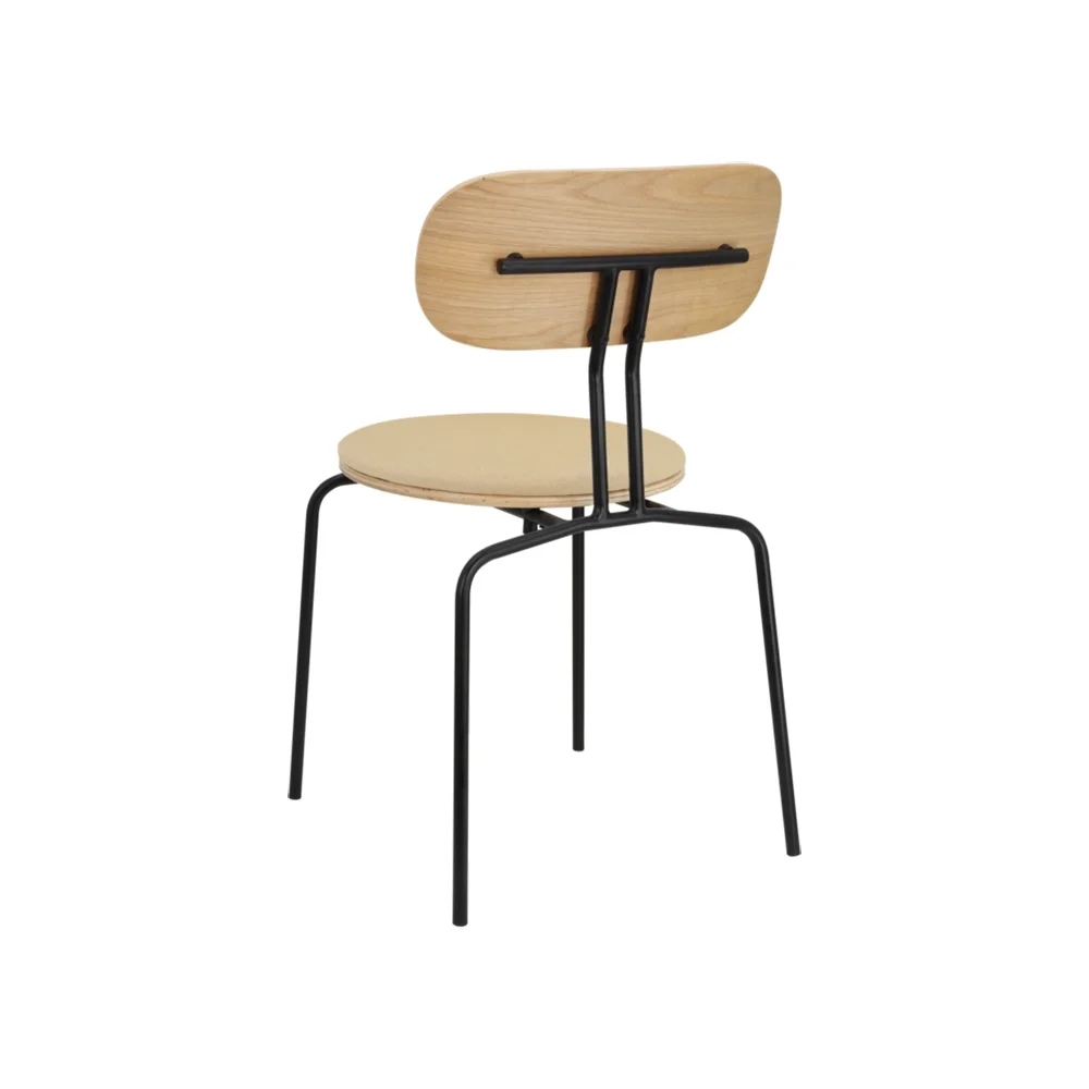 Curious Matstol Ek/Svart Metall Summer Shine