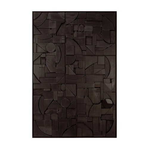 Bricks Väggdekor 90x60 cm Svart